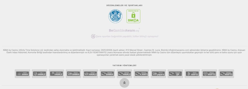 nimacasino nasıl bir site